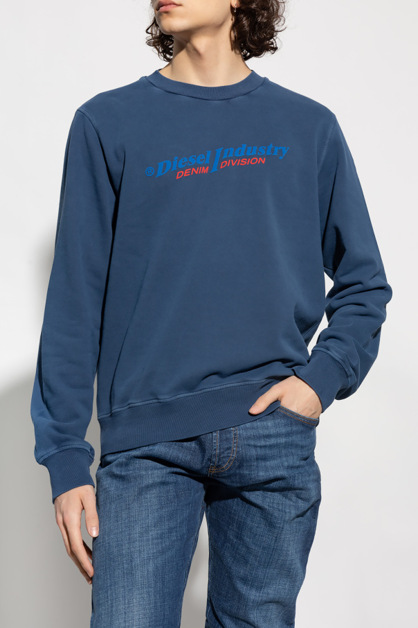 【送料&関税込】Diesel Blue Cotton Sweatshirt G18000 | Heavy Blend™ Adult Crewneck Sweatshirt | Gildan Retail